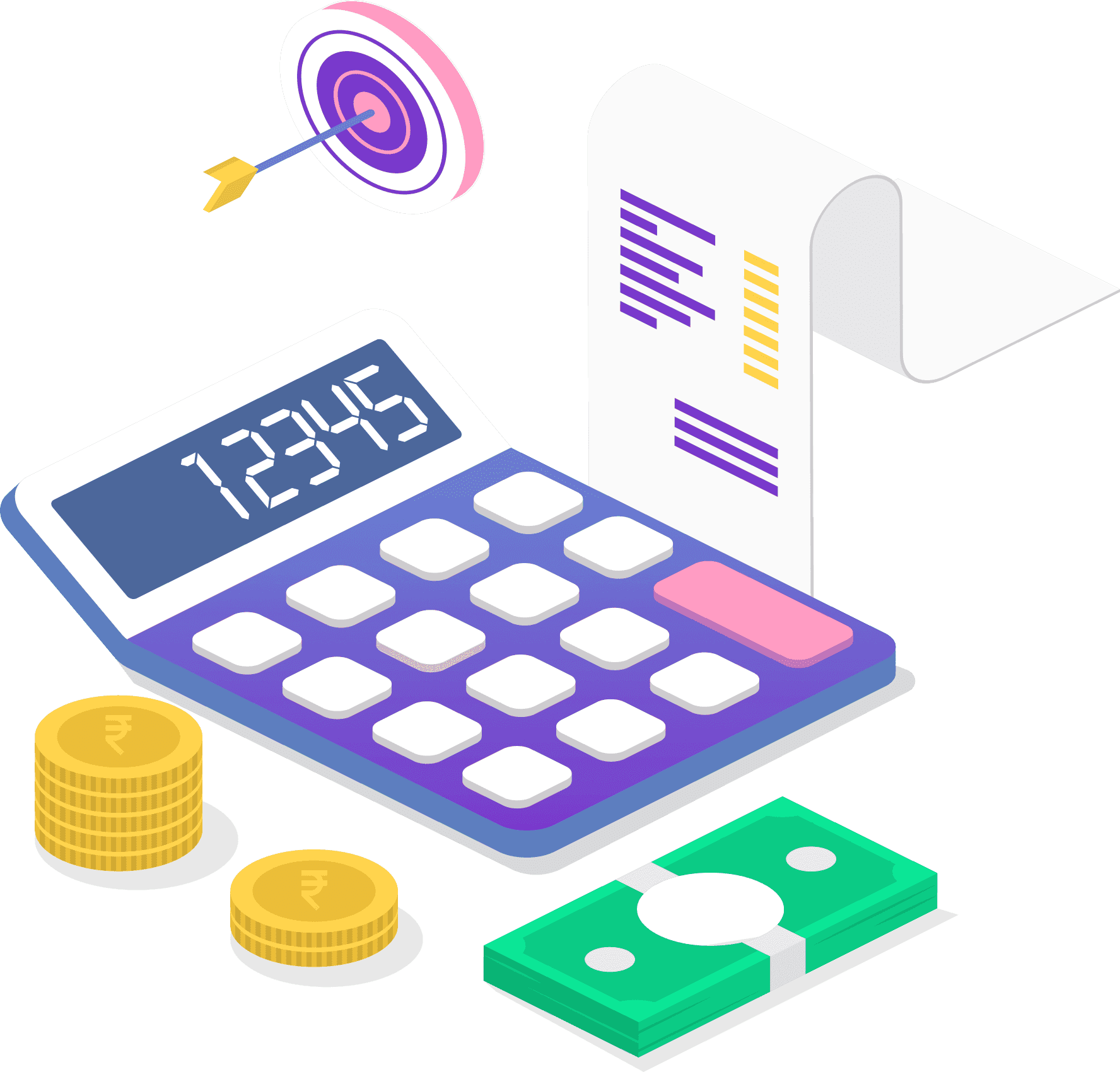 Shipping rate calculation illustration